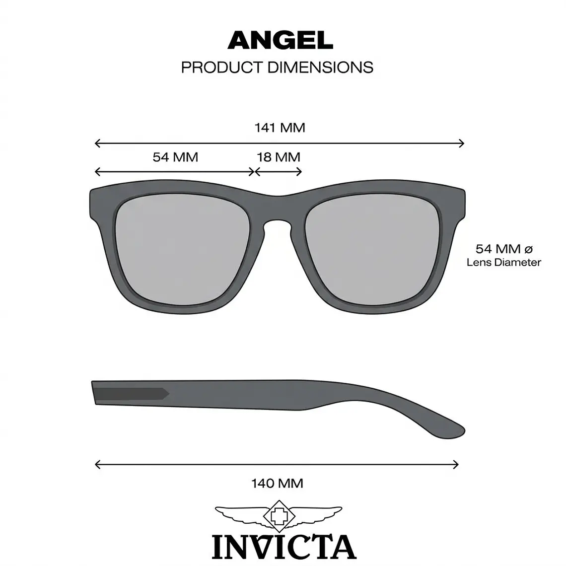 Lentes de Sol Invicta I31094-ANG-T07-M07 - Talla 53mm 8