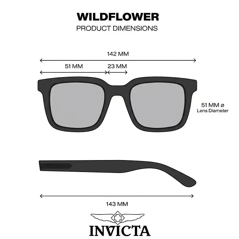 Lentes de Sol Invicta I30462-OBJ-01-P03 - Talla 51mm 7