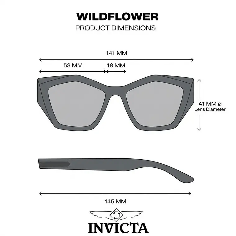  Lentes de Sol Invicta I31944-WIL-01-G07 Unisex - Talla 53mm 8