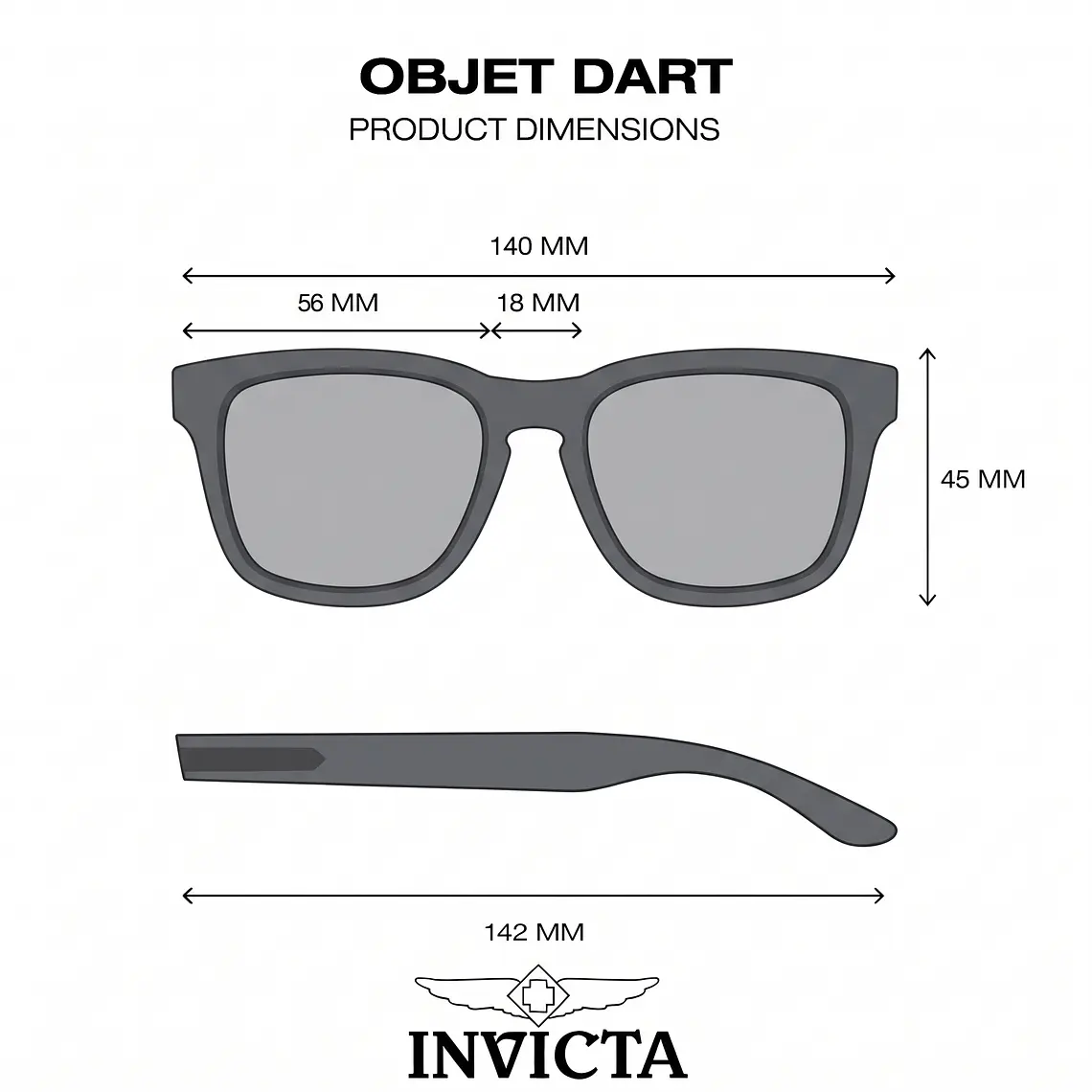Lentes de Sol Invicta I30462-OBJ-40-G15 - Talla 51mm 7