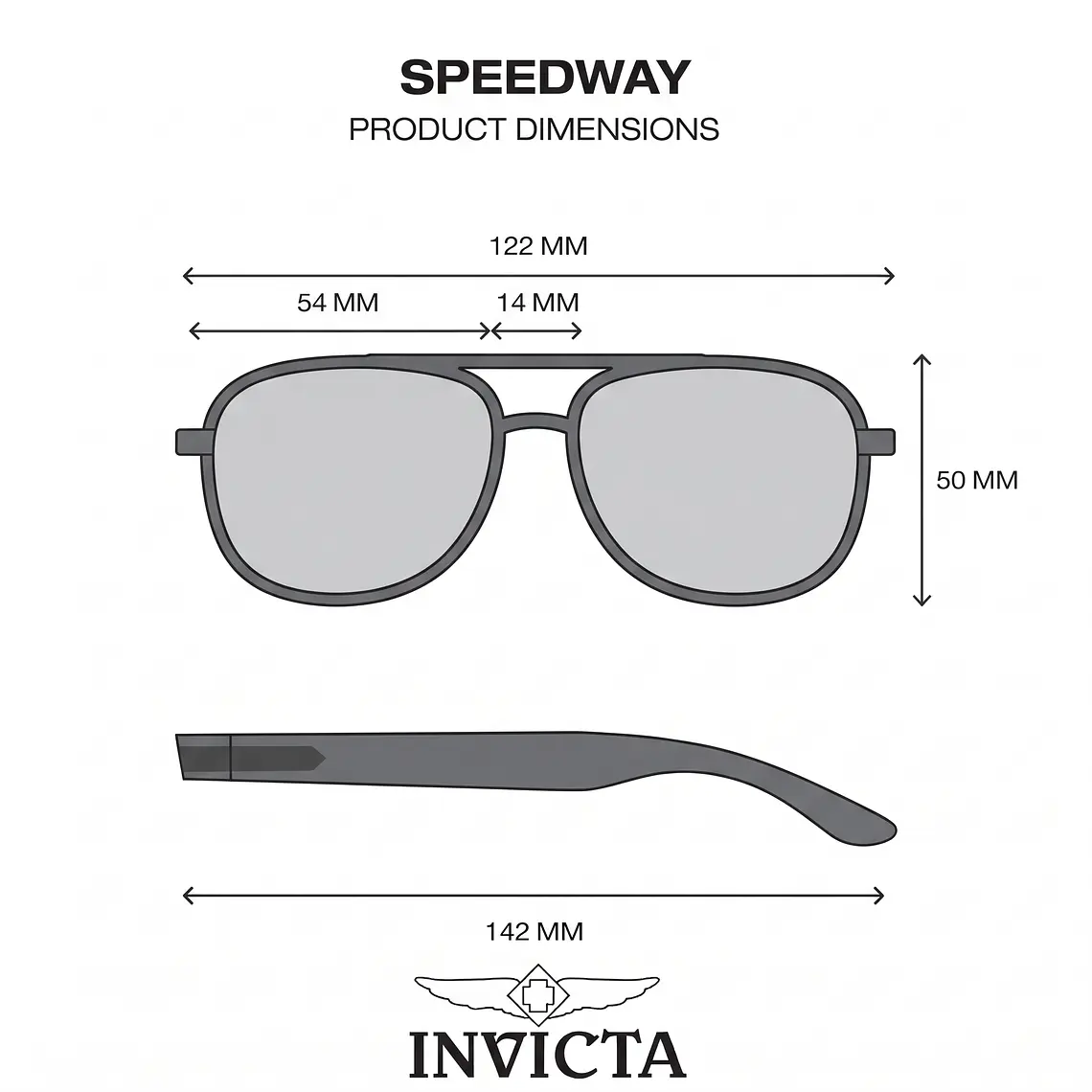Lentes de Sol Invicta I33936-SPD-60-G15 - Talla 54mm  7