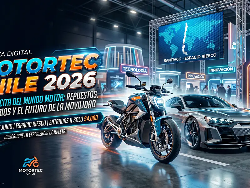 ¡Prepárate para la acción! Motortec 2026 llega a Espacio Riesco y no puedes quedar fuera