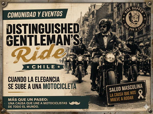 Distinguished Gentleman's Ride Chile: cuando la elegancia se sube a una motocicleta