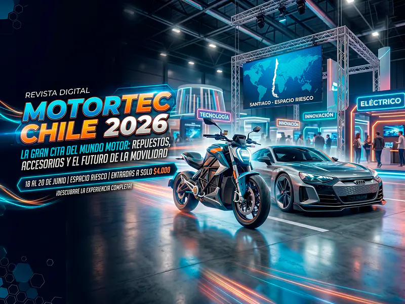 ¡Prepárate para la acción! Motortec 2026 llega a Espacio Riesco y no puedes quedar fuera