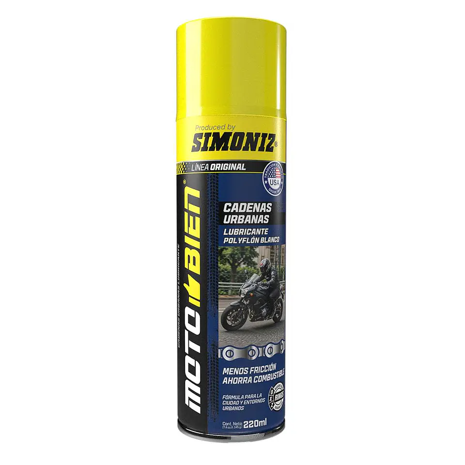Lubricante de cadena urban simoniz motobien 220ml 1