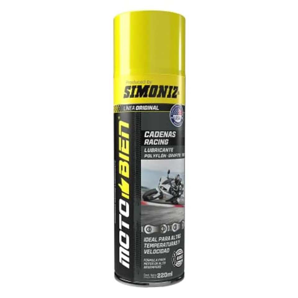 Lubricante de cadena racing simoniz motobien 220ml 1