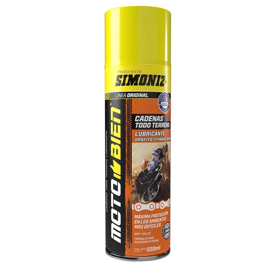 Lubricante de cadena offroad simoniz motobien 220ml 1