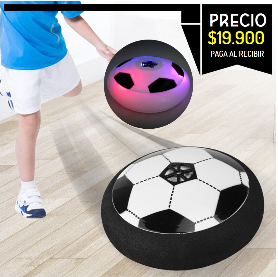 Hoverball balon flotante de aire ideal para jugar en aprtamentos o espacios cerrados baldosas y pisos de madera sin hacer daños
