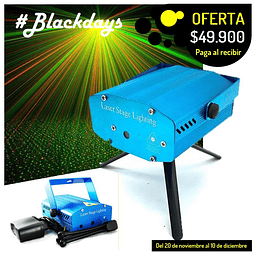 Luz laser decorativa navideña proyetor con sensor ritmico y velocidad variable