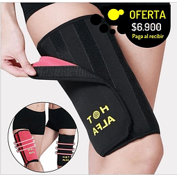 Faja para pierna reductor de medidas ajustable ideal para tratamientos y control