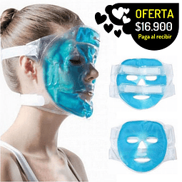 máscara Facial tipo compresa fría reutilizable en Gel migrañas  inflamación rejuvenecimiento reafirmar y mucho mas.