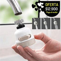  ahorrador de agua multichorro multidireccional facil de adaptar cambio por switch