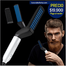 Plancha cepillo para barba cabello estilo y look nuevo con facilidad coneccion electrica a 110vt