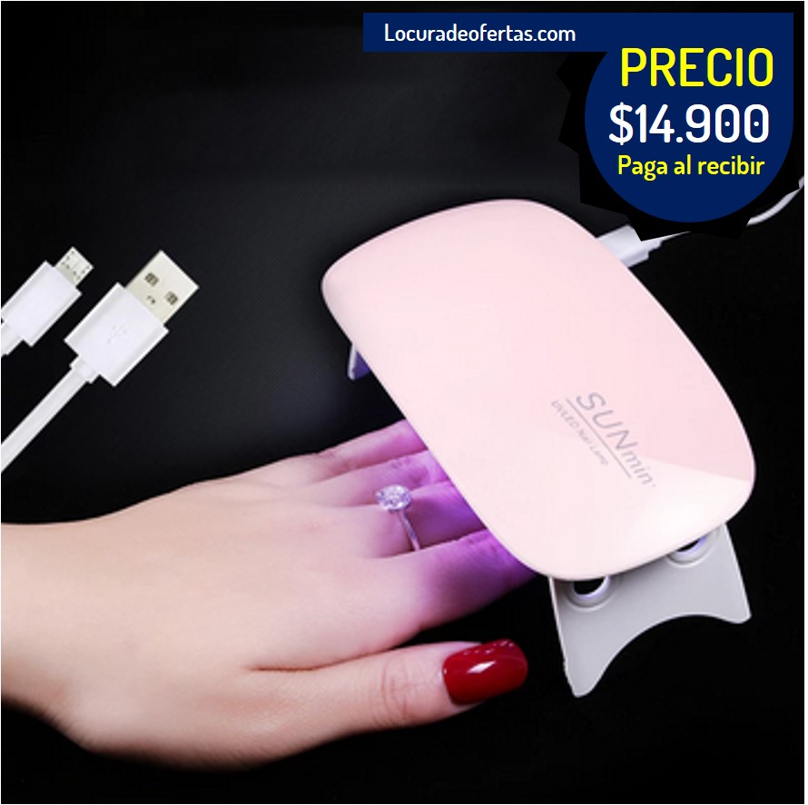 Secador De Uñas Lampara Uv Led Sun Mini 6w portatil viajera