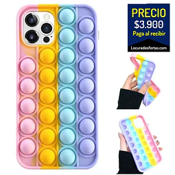 Push Pop It Case carcasa Protectora iPhone X, Xr, 11, 12, y referencias similares