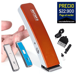 Afeitadora maquina de motilar barberia casera recargable guia ajustable entre niveles 1 y 4 incluye accesoriso de limpieza producto de potencia y calidad.