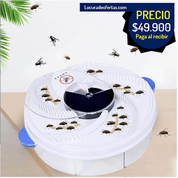 Trampa electrica eco amigable para moscas mosquitos y otros insectos.