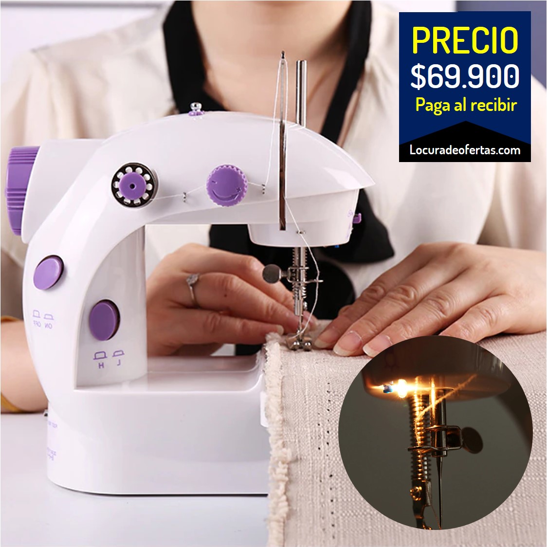 Maquina De Coser Portatil Mini Electrica Sewing Machine