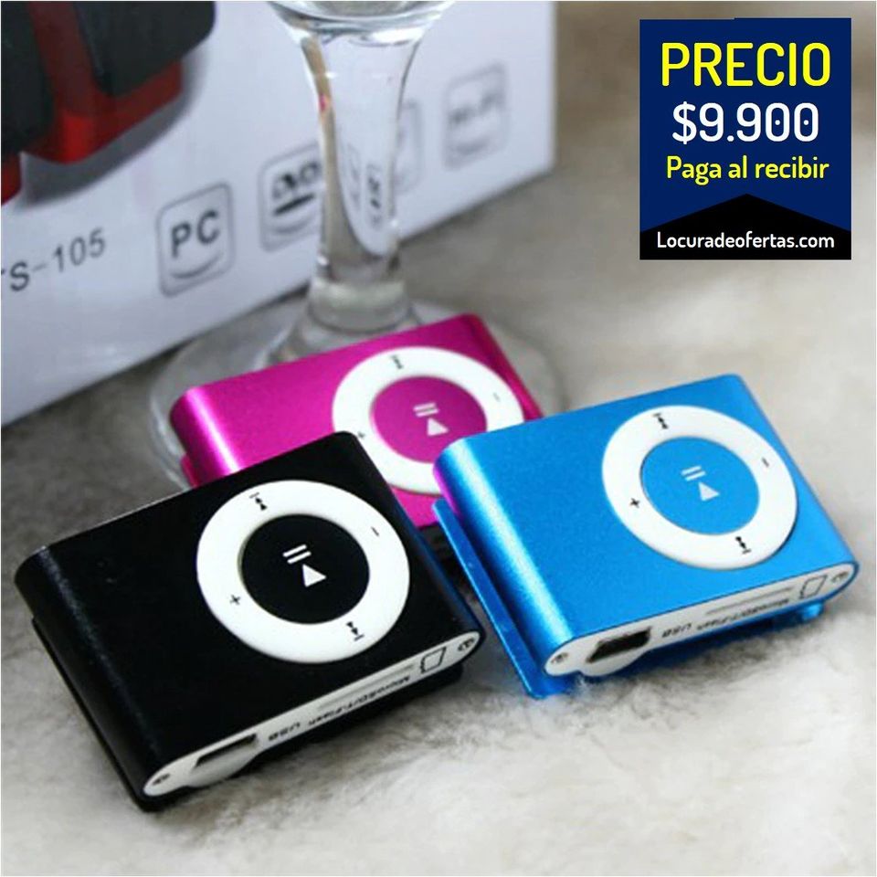 Reproductor MP3 portátil Mini Clip ideal para hacer depor...