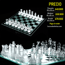 Juego de ajedrez clasico en cristal de lujo 3 diseño y elegancia en tu mesa