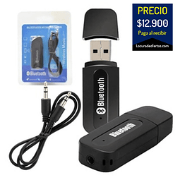 Receptor de señal bluetooth USB con entrada auxiliar conexión directa
