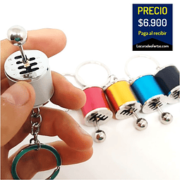 llavero relajante tipo fitget spinner caja de cambios de 6 velocidades y reversa.