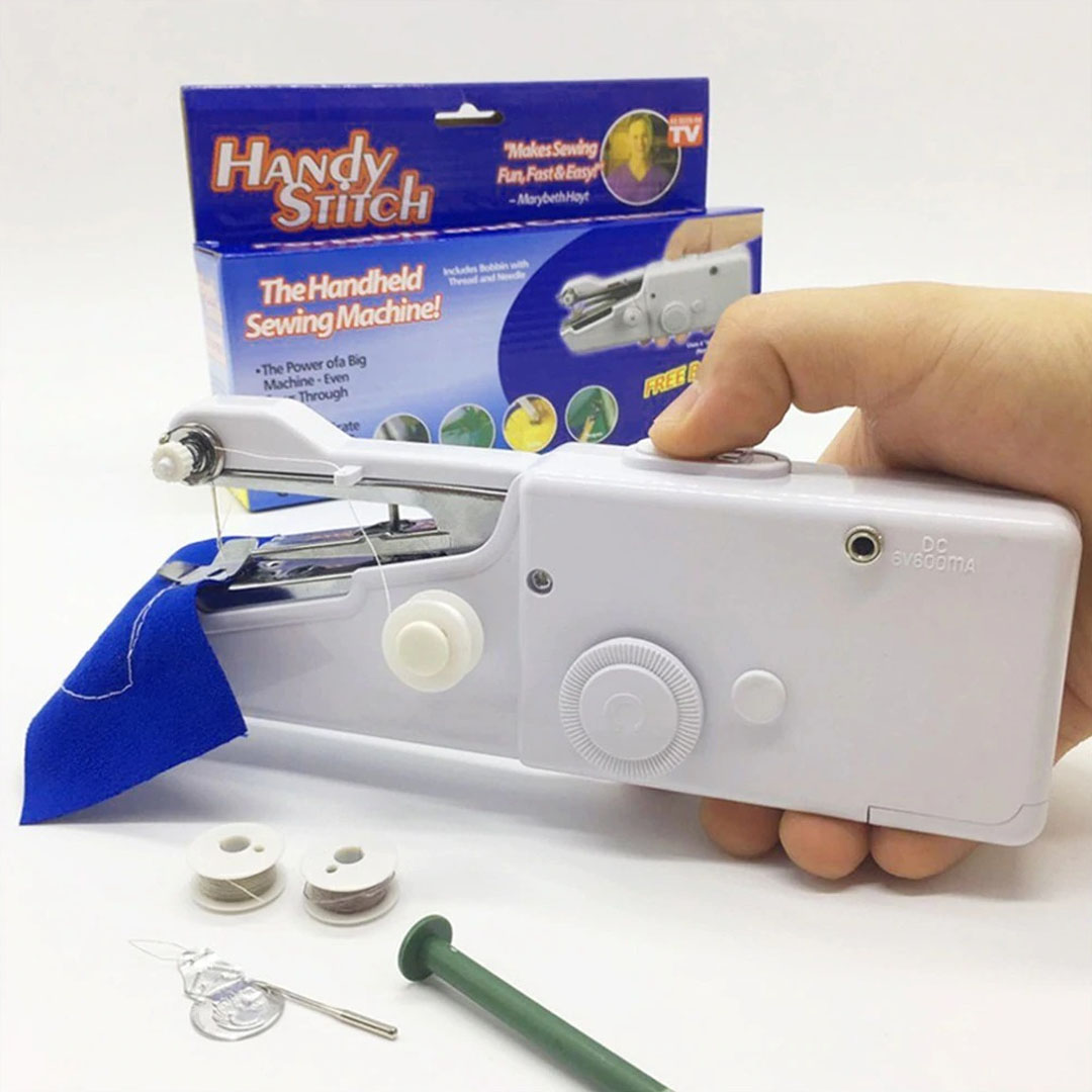maquina de coser portatil viajera de baterias facil de manejar ymuy practica