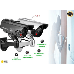 Cámara Dummy De Seguridad Vigilancia Falsa