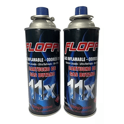 Set X 2 Tanques Gas Butano Para Estufas Camping 450ml