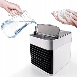 Aire artic acondicionado mini fácil de llevar air X2 para agua y hielo ideal para habitaciones o espacios pequeños