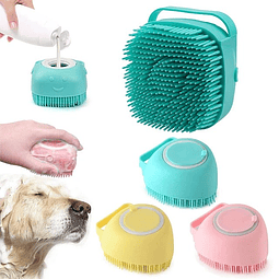 Cepillo masajeador de champú para perros, accesorios para mascotas, 
