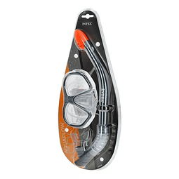 Careta Snorkel Buceo Intex Policarbonato Rider Swim +8 Años