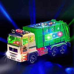 Camion De Basura Carro Juguete Niño Didactico Luces Sonido