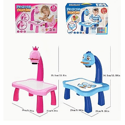 Mesa de dibujo con proyector Led.