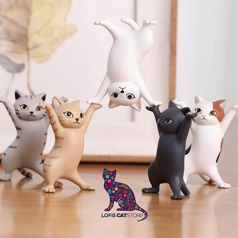 Set 5 Figuras Dancing Cats