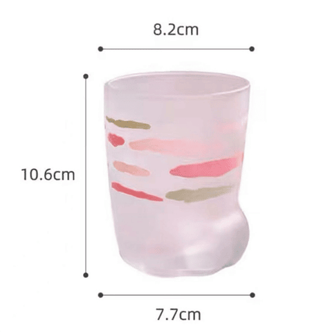 Vaso de Vidrio Pink Paw