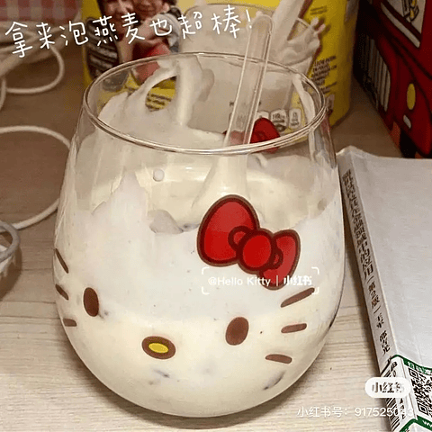 Vaso de Vidrio Hello Kitty