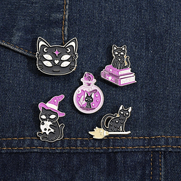 Pin Witch Cat