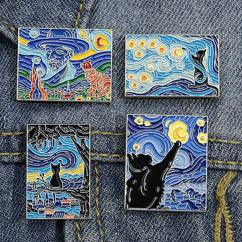 Pins Van Gogh Cats