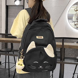 Mochila Cara Gato Negro