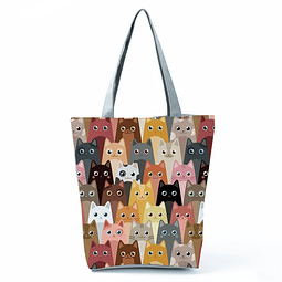 Bolso Totebag Happy Cats