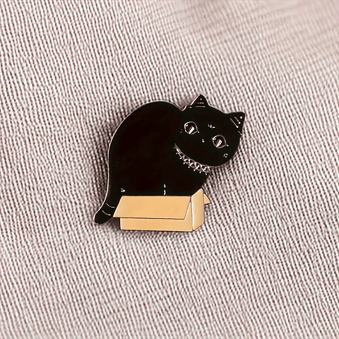 Pin Gato Negro en Caja