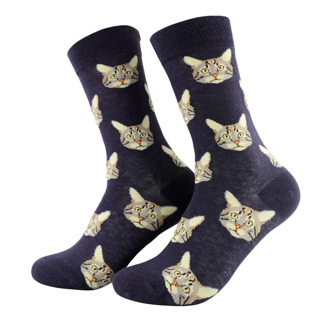 Calcetines Gato Gris 1