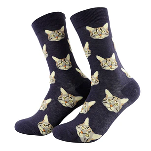 Calcetines Gato Gris