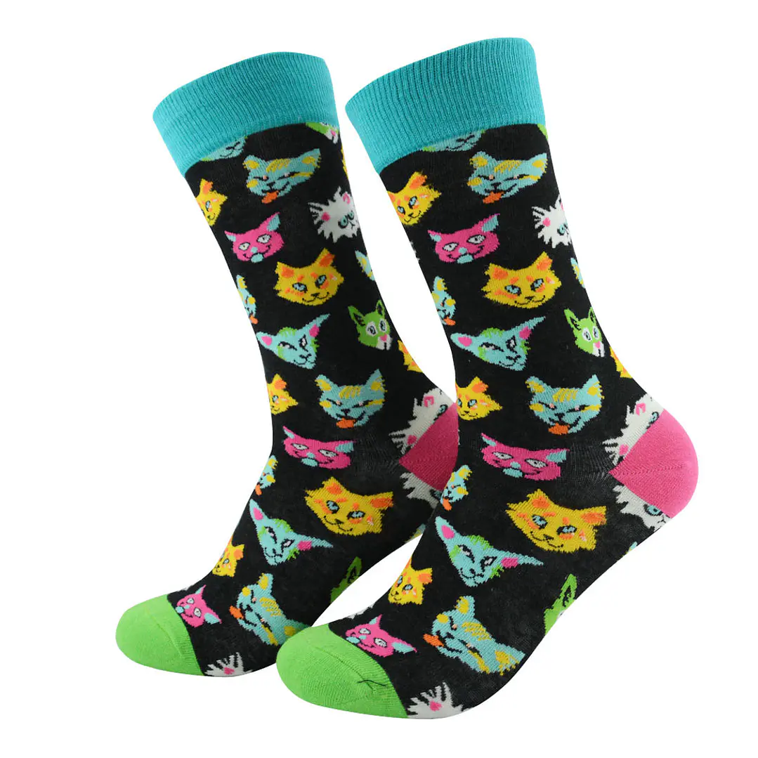 Calcetines Gatos Coloridos 1