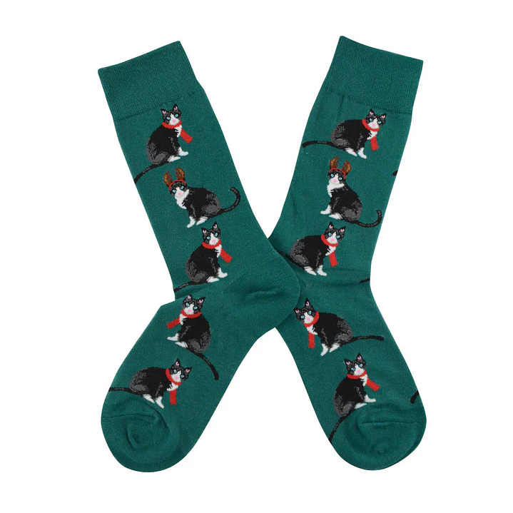 Calcetines Gatos con Bufanda 2