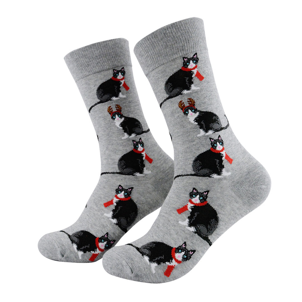 Calcetines Gatos con Bufanda