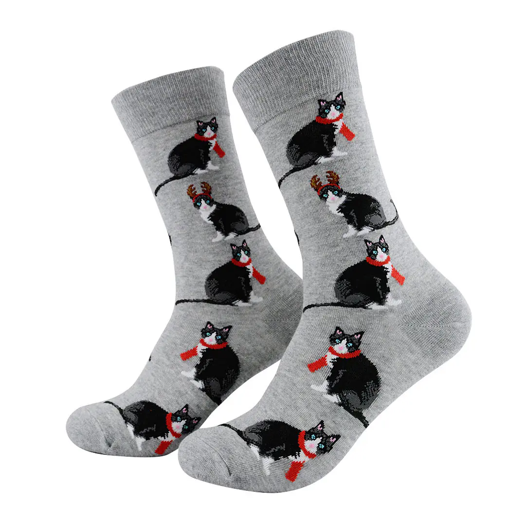 Calcetines Gatos con Bufanda  1