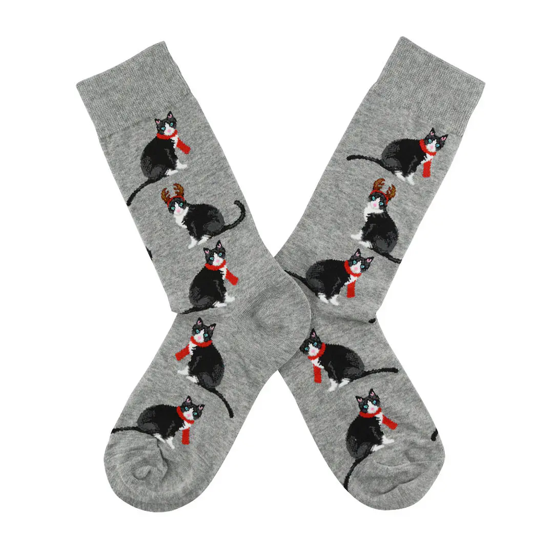 Calcetines Gatos con Bufanda  2