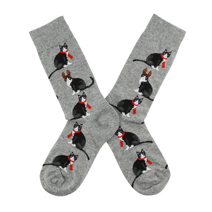 Calcetines Gatos con Bufanda  2